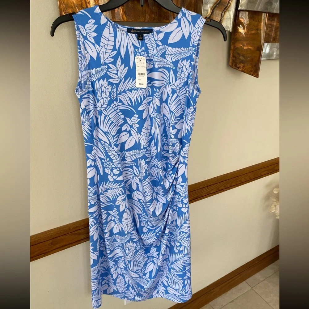 NWT Brooks Brothers beach tropical dress Small - Picture 2 of 8